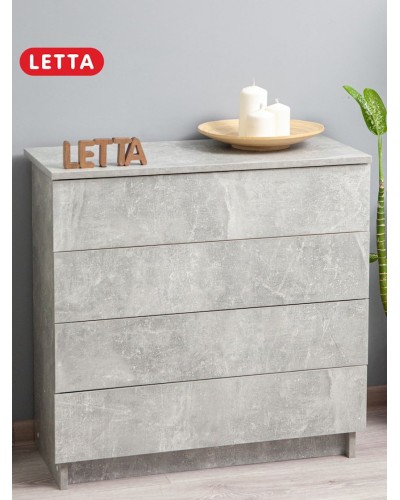 Tumba Letta, LDSP, boz, 73х33х75 sm