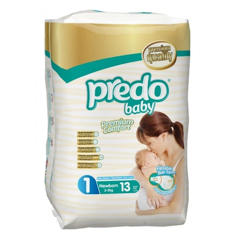Подгузники Predo Baby Newborn 1 Small 2-5 кг 13 шт