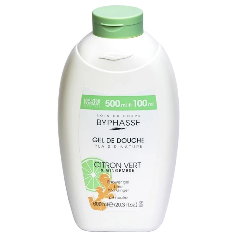 Duş üçün qulluq kremi Byphasse Citron Vert & Gingembre 600 ml