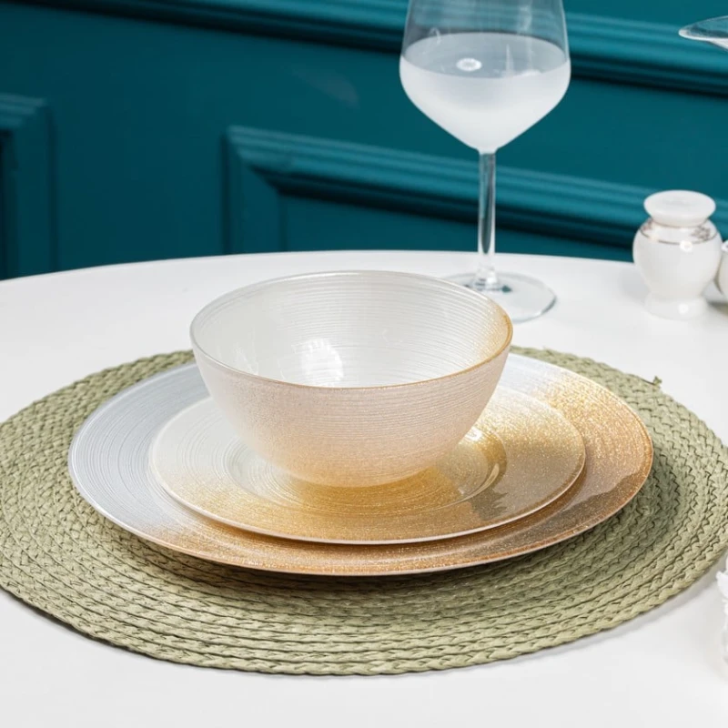 Сервиз обеденный Serwant Ares, 18 предметов, стекло, золотистый Сервиз обеденный Serwant Ares, 18 предметов, стекло, золотистый