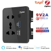 Умная розетка Tuya Smart Life ZigBee USB Black Умная розетка Tuya Smart Life ZigBee USB Black