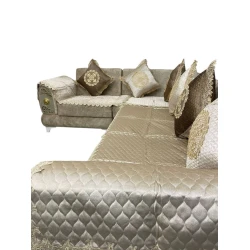 Divan ucun ortuk desti, FA tekstil-88, 3 eded, bej