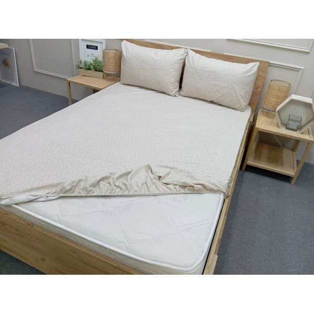 Комплект постельного белья Moonstar SHA-00006493, полутораспальный, простыня на резинке 180x200 см, наволочки 50x70 см 2 шт