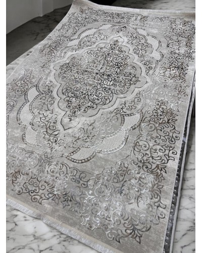 Xalça TB-0258, 160x230 sm, bambuk/ipək/kətan, rəngbərəng