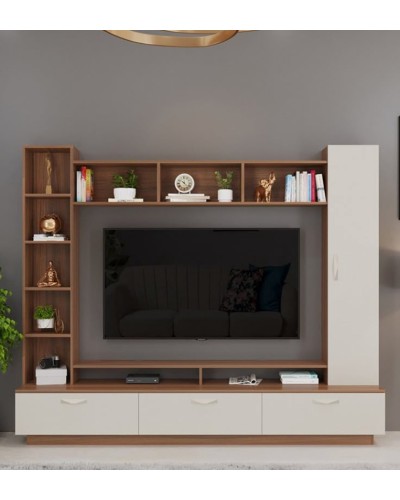 Şkaf TV Stend 1,70x1,90 m, laminat, iki hissəli, rəng seçimi mümkündür - ZARR034