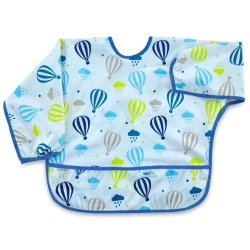 Нагрудник с рукавами Babyjem Balloons, голубой