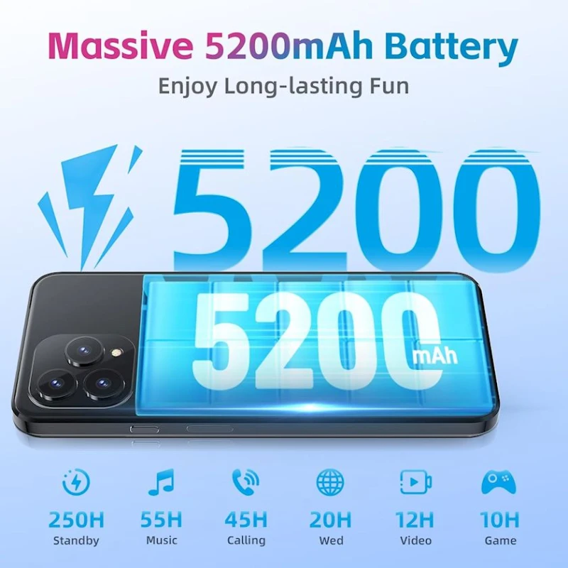 Смартфон Cubot P80 8GB/512GB Light Blue