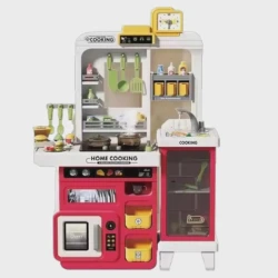 Игровой набор Bozhi Toys Western Kitchen M6711, 68 деталей, красный, 3+ лет
