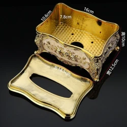 Салфетница имеет привлекательную форму, преимущественно золотистого цвета, длиной 16 см и шириной 10,6 см 6240_safet Салфетница имеет привлекательную форму, преимущественно золотистого цвета, длиной 16 см и шириной 10,6 см 6240_safet