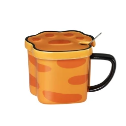 Чашка Кошачья Лапка, оранжевая, 350 мл