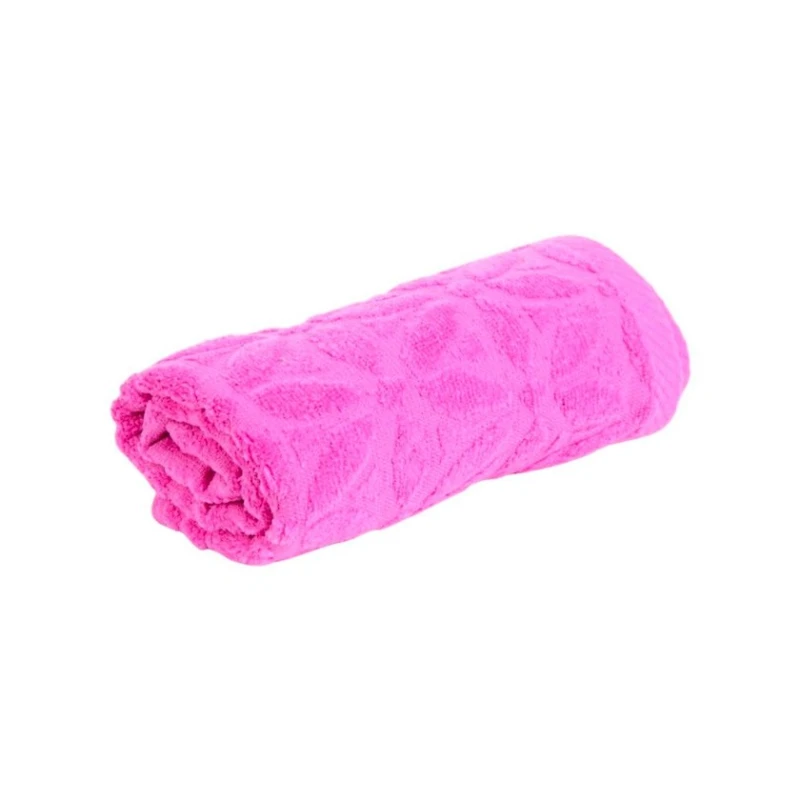 Полотенце для лица Owom Jakarlı 50x90 см, с узором, розовое Полотенце для лица Owom Jakarlı 50x90 см, с узором, розовое