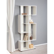 Stellaj, LDSP, 172х65х23 sm, rəflərlə, ağ