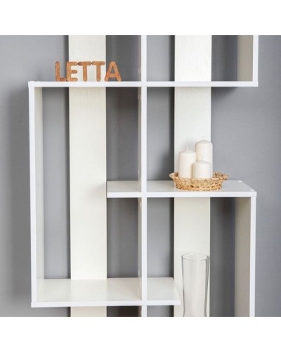 Stellaj, LDSP, 172х65х23 sm, rəflərlə, ağ