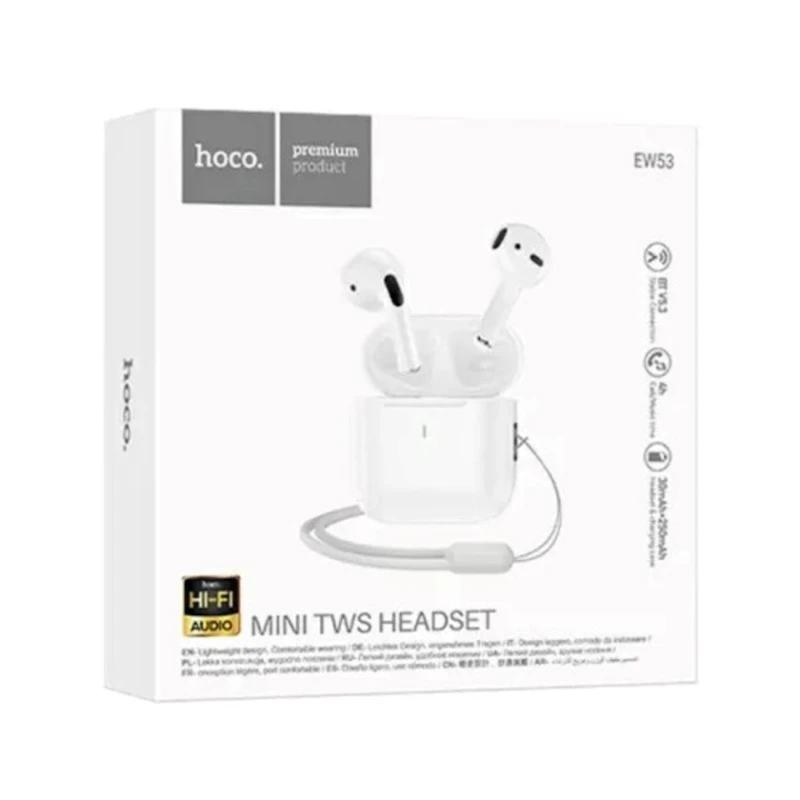 Simsiz qulaqlıqlar Hoco EW53 White Simsiz qulaqlıqlar Hoco EW53 White