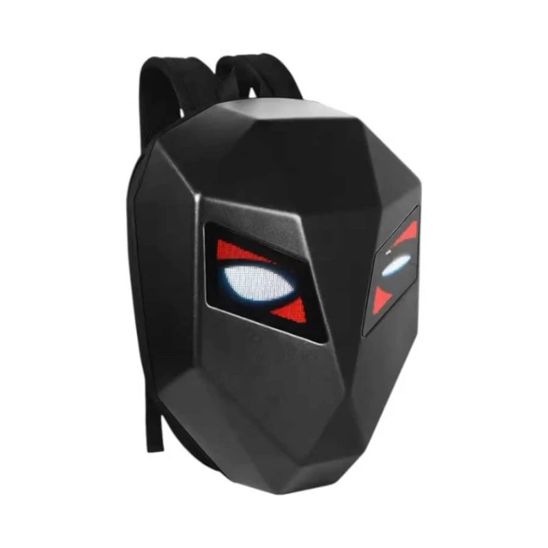 Детский рюкзак со светодиодной лампой, пластик, чёрный