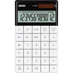 Настольный калькулятор Daxi X-400, бесшумная клавиатура, белый, 12 значный