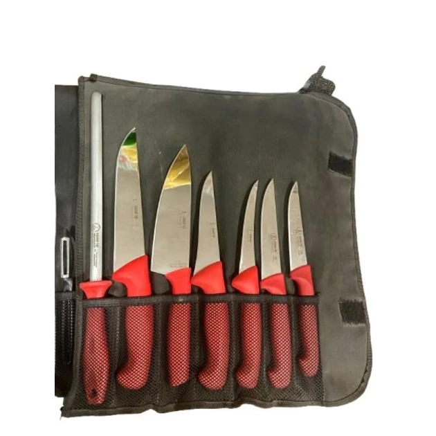 Набор ножей, красный, 7 предметов Набор ножей, красный, 7 предметов
