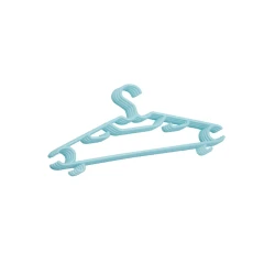 Набор вешалок 94197, 43 см, пластик, 5 шт, голубой Набор вешалок 94197, 43 см, пластик, 5 шт, голубой