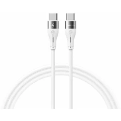 Kabel USB Type-C to Type-C Recci RS11CC, 1 m, ağ