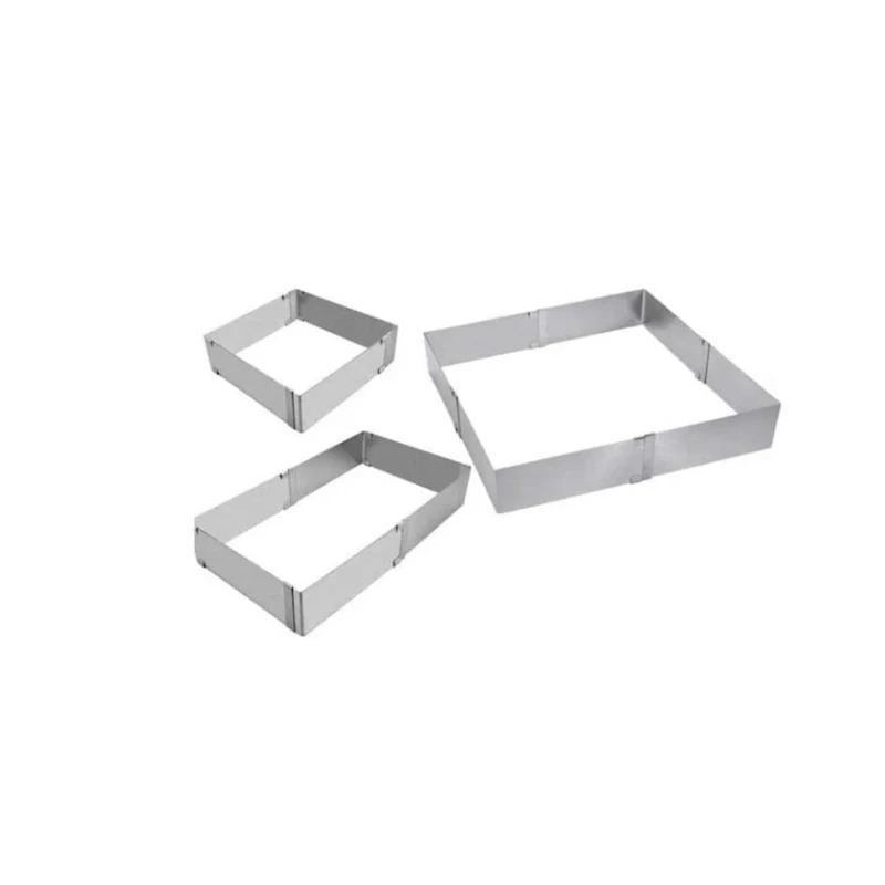 Tort üçün forma HMSD_K341K, 1 əd, tənzimlənən, 16-28 sm, gümüşü