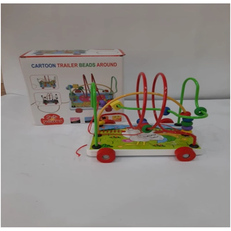 Серпантинка-лабиринт на колесиках Петушок, дерево, металл, от 3 лет Серпантинка-лабиринт на колесиках Петушок, дерево, металл, от 3 лет