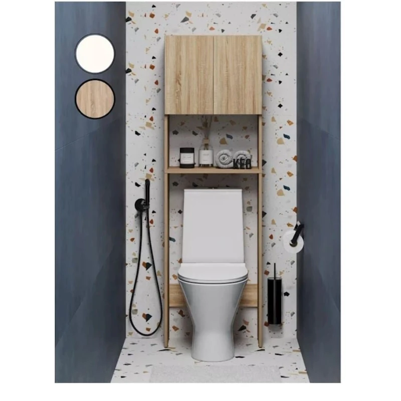 Стеллаж, ЛДСП, сонома, 162.6x25.2x50.8 см Стеллаж, ЛДСП, сонома, 162.6x25.2x50.8 см