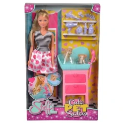 Кукольный набор Simba Steffi Салон красоты. Стильные любимцы