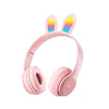 Simsiz qulaqlıq Foldable Headset Rabbit Ears Bluetooth Headphones P47R Pink