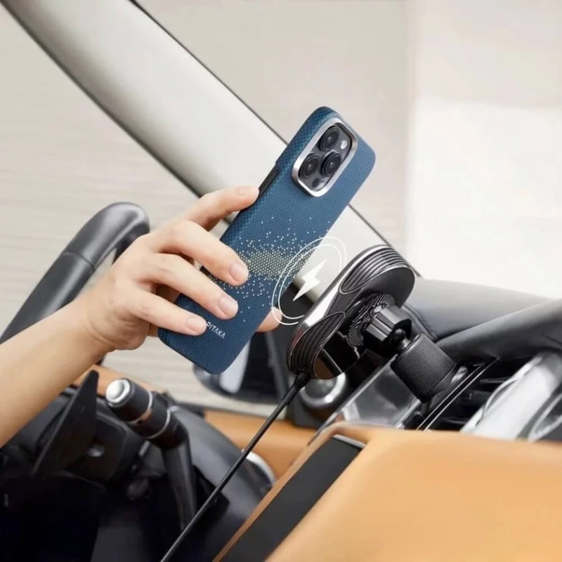 Чехол Pitaka Tactile Woven для Apple iPhone 16 Pro, StarPeak Milky