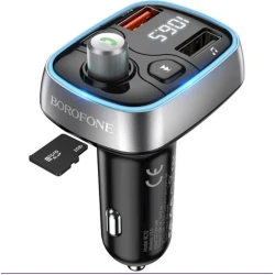 Автомобильное зарядное устройство Borofone BC32 Sunlight с FM модулятором