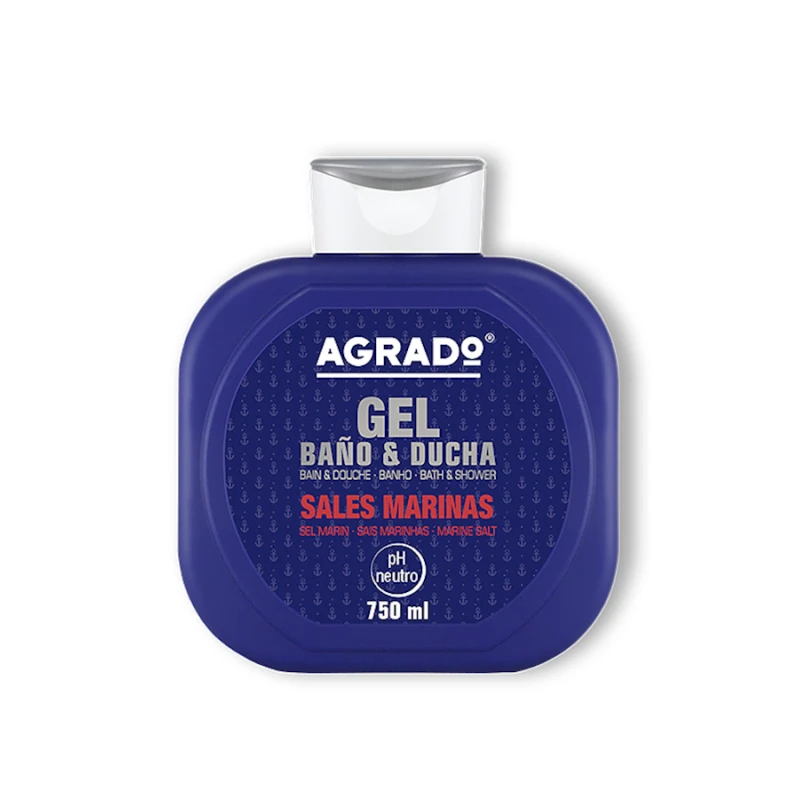 Гель для душа Agrado Marine Salts Bath and Shower Gel, 750 мл