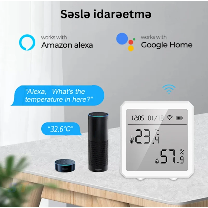 Комнатный термометр Tuya ER-WSD01 Комнатный термометр Tuya ER-WSD01