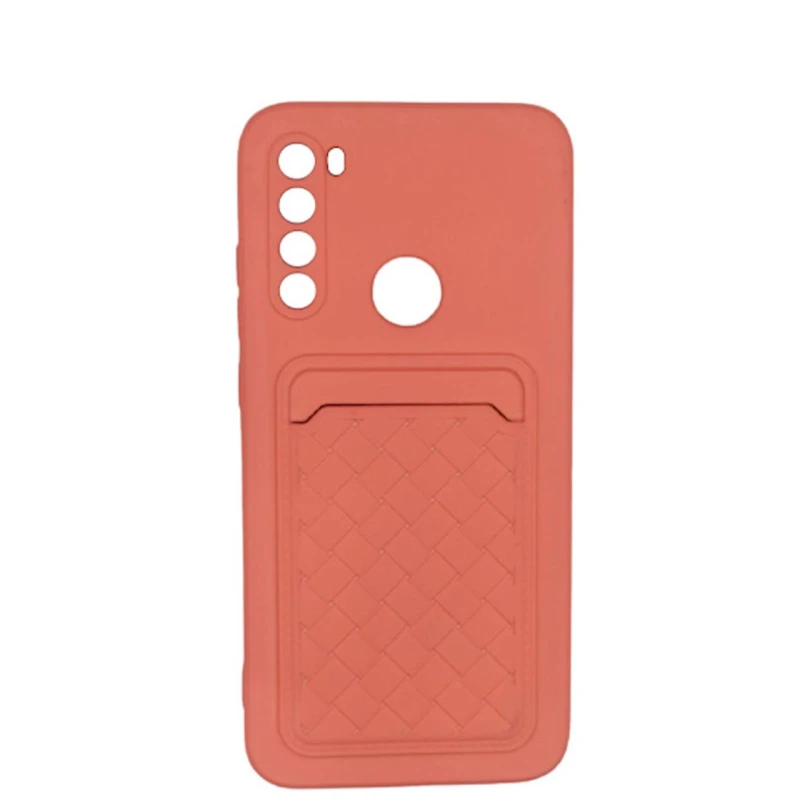 Чехол Silikon Card Case для Xiaomi Redmi Note 8, Pink