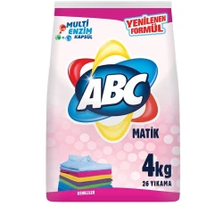 Стиральный порошок ABC Automat Bright Colors, цветное белье, автомат, 4 кг