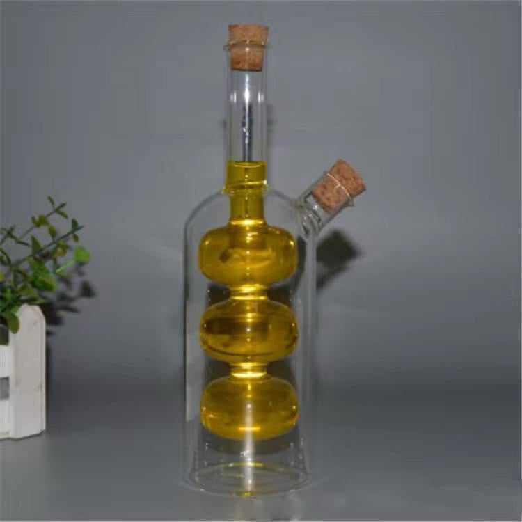 Yağ və sirkə qabı Plateon0054, şüşə, şəffaf, 50/150 ml