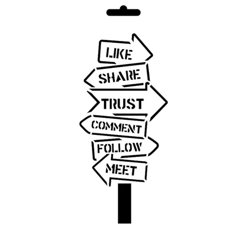 Трафарет Cadence Template MU Serie 69, 10х25 Трафарет Cadence Template MU Serie 69, 10х25