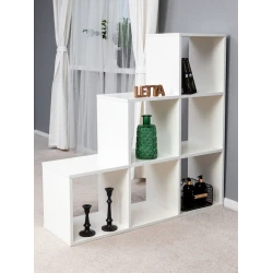 Стеллаж Letta ЛДСП, белый, 105х32х105 см