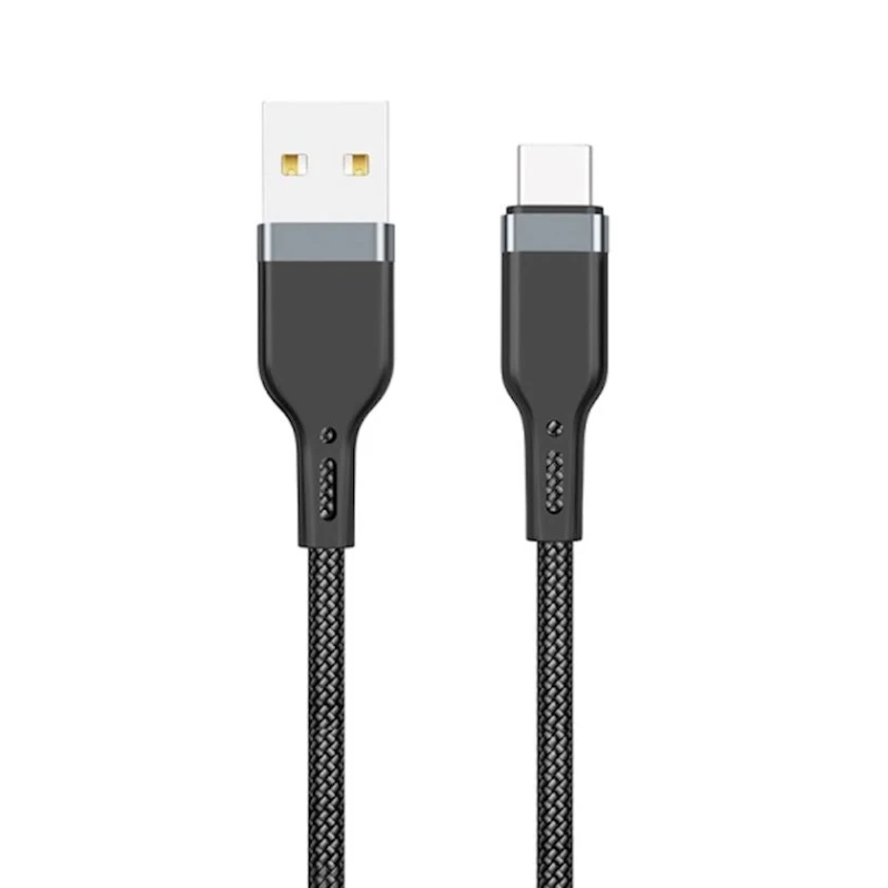 USB kabel Wiwu PT02 Platinum USB to Type-C 1.2m, qara