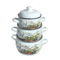 Набор кастрюль Лысьвенские эмали S-207AP2-4EK, эмаль, 3 шт