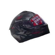 Motosikl dəbilqəsi Shark Ridill 2 Molokai HE1110EKARM, ölçü M, qara/qırmızı