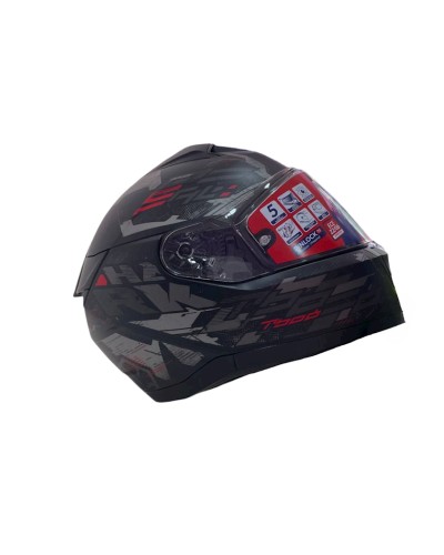 Motosikl dəbilqəsi Shark Ridill 2 Molokai HE1110EKARM, ölçü M, qara/qırmızı
