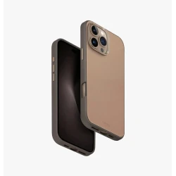 Чехол Uniq Lyden DS Dual-Tone Premium Leatherette для Apple iPhone 16 Pro Karamel - 8886463691090