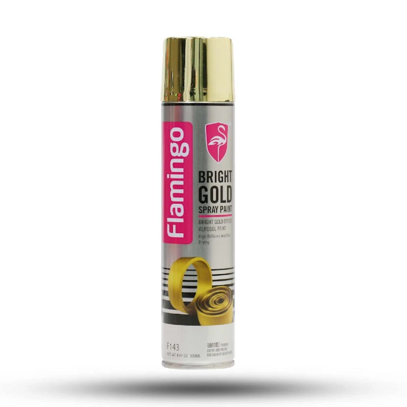 Аэрозольная краска Flamingo Яркий Золотистый, 330 мл Аэрозольная краска Flamingo Яркий Золотистый, 330 мл