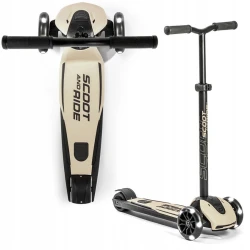 Детский трехколесный скутер Scoot&Ride Highwaykick, бежевый