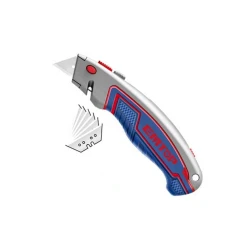 Нож строительно-ремонтный Emtop ESNKT6128, 61x19 мм, с 6-тью лезвиями