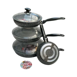 Набор сковородок PMTPP-MM-002, гранит, 8 предметов Набор сковородок PMTPP-MM-002, гранит, 8 предметов