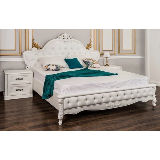 Набор мебели для спальни Era Mebel Mişel, белый (шкаф 191.4x63.2x230 см, кровать 189.5x217x146 см, прикроватная тумба 56x46x55.5 см, комод 121x50x101 см, зеркало 110x75 см) Набор мебели для спальни Era Mebel Mişel, белый (шкаф 191.4x63.2x230 см, кровать 189.5x217x146 см, прикроватная тумба 56x46x55.5 см, комод 121x50x101 см, зеркало 110x75 см)