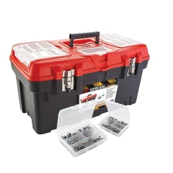 Ящик для инстументов ASR-4007, пластик, красный/серый, 51x31.5х30 см Ящик для инстументов ASR-4007, пластик, красный/серый, 51x31.5х30 см