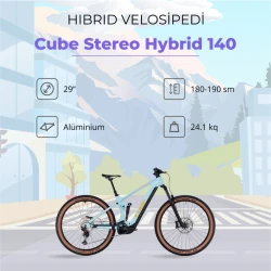 Velosiped Cube Stereo Hybrid 140 HPC Race 625 636122, 20/L, dazzle/orange