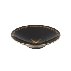 Тарелка глубокая Porland Night Magic фарфор, черный/золотистый, 20 см